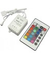 Kit RGB+WW : bande LED 5m, 60 LED, 10,8W, contrôleur et transformateur