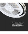 Kit RGB+WW : bande LED 5m, 60 LED, 10,8W, contrôleur et transformateur