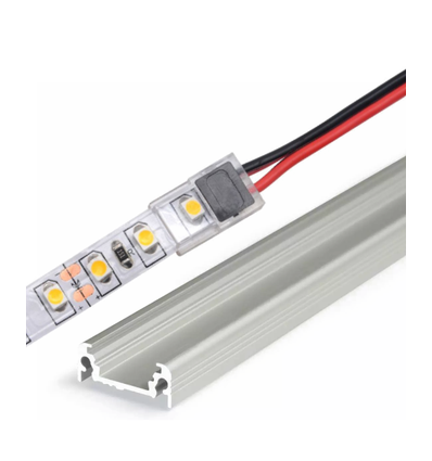 Connecteur pour bande LED 8 mm à fils séparés - Fin, IP20, pour bandes unies, pour profils en aluminium