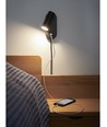 Applique murale EGO LED avec USB et gradation tactile, 4,5W, Nielsen Light - noir