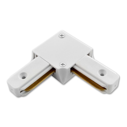 Outlet : Rail monophasé 230V, angle 90 degrés Blanc