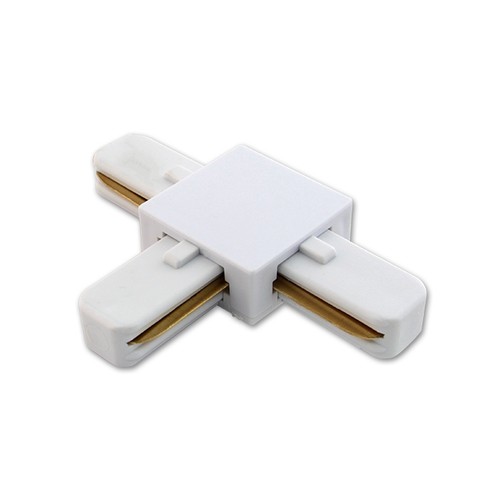 Outlet : Rail 1 phase 230V, Connecteur en T Blanc