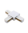 Outlet : Rail 1 phase 230V, Connecteur en T Blanc