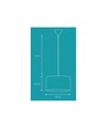 Suspension MILANO, E27, Ø40, Nielsen Light - gris/blanc