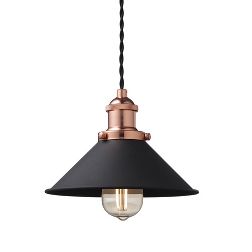 Suspension NEKSØ, E27, Ø22, Nielsen Light - cuivre/noir