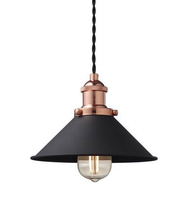 Suspension NEKSØ, E27, Ø22, Nielsen Light - cuivre/noir