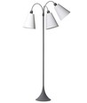 Lampadaire E27 TRAFIK, Nielsen Light - Gris - Blanc