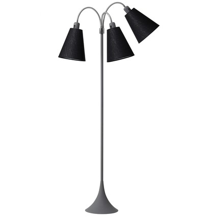 Lampadaire TRAFIK E27, Nielsen Light - Gris - Noir