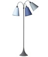 Lampadaire E27 TRAFIK, Nielsen Light - Gris - Bleu Dala, turquoise, bleu clair