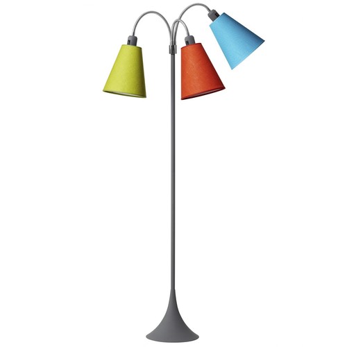 Lampadaire E27 TRAFIK, Nielsen Light - Gris - Orange, turquoise, lime