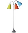 Lampadaire E27 TRAFIK, Nielsen Light - Gris - Orange, turquoise, lime