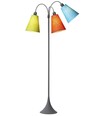 Lampadaire E27 TRAFIK, Nielsen Light - Gris - Orange, turquoise, lime