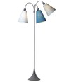 Lampadaire E27 TRAFIK, Nielsen Light - Gris - Turquoise, bleu clair, pétrole