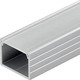 Profilé alu 18x13 pour ruban LED IP65 & IP68 - Large, 1m, avec diffuseur givré et clips, anodisé