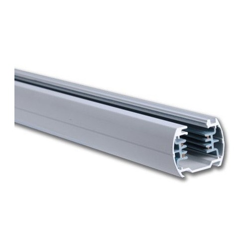 Rail V-Tac 1,5 m pour spots sur rail - Blanc, 3 phases, complet avec connexion et embout