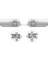 Réglette 150cm + 2x tubes LED T8 - IP65, câblage traversant
