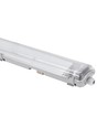 Réglette 120cm + 2x tubes LED T8 - IP65, câblage traversant