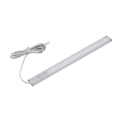 Éclairage LED pour placard 50 cm - 6 mm de hauteur, 12V DC, 4W, avec embout