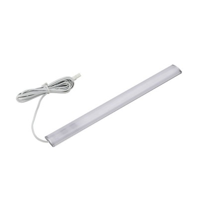 Éclairage LED pour placard 50 cm - 6 mm de hauteur, 12V DC, 4W, avec embout