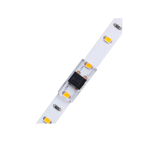 Connecteur profil bas pour bande LED - 8mm, couleur unie, IP20, 5V-24V