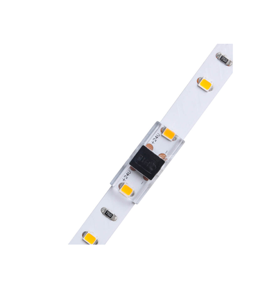 Connecteur profil bas pour bande LED - 8mm, couleur unie, IP20, 5V-24V