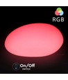 Pierre LED RGB V-Tac - Rechargeable, avec télécommande, 33x25x17 cm