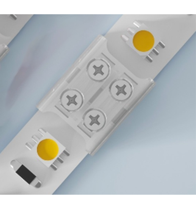 Connecteur à vis pour bande LED - 8mm, monochrome, IP20, 5V-24V