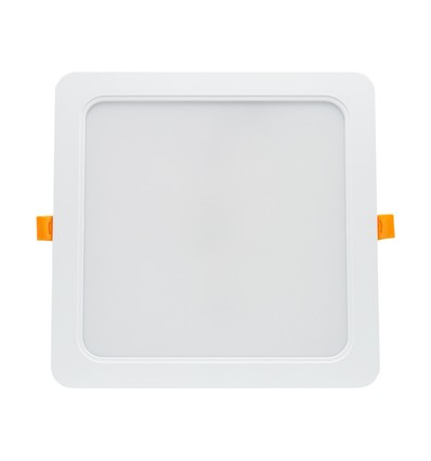 Dalle LED encastrable 24W 22 x 22 cm - IP54 extérieur, découpe : 19,5 x 19,5 cm, dimensions : 22 x 22 cm