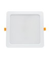 Panneau LED encastrable 18W 17x17cm - IP54 extérieur, découpe : 14,5 x 14,5 cm, dimensions : 17 x 17 cm
