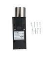 Applique murale GU10 haut/bas avec capteur - IP44 extérieur, acier inoxydable, sans source lumineuse