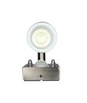 Applique murale GU10 haut/bas avec capteur - IP44 extérieur, acier inoxydable, sans source lumineuse