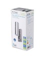 Applique murale GU10 haut/bas avec capteur - IP44 extérieur, acier inoxydable, sans source lumineuse
