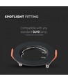 Kit Downlight MR16/GU10 - Sans source lumineuse, noir, Perçage : Ø6,3 cm, Dimensions : Ø8 cm