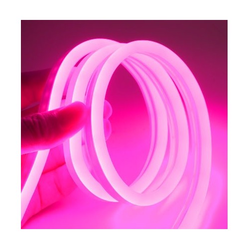 5m 8W par mètre Rose 8x16 Neon Flex LED - 12V DC, IP67