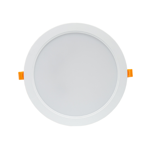 Panneau LED encastrable 18W Ø17cm - IP54 extérieur, perçage : Ø14,5 cm, dimensions : Ø17 cm