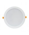 Panneau LED encastrable 18W Ø17cm - IP54 extérieur, perçage : Ø14,5 cm, dimensions : Ø17 cm