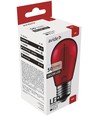 Ampoule LED E27 1W - Rouge, filament de carbone