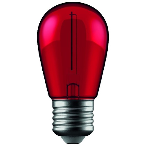 Ampoule LED E27 1W - Rouge, filament de carbone