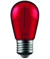 Ampoule LED E27 1W - Rouge, filament de carbone