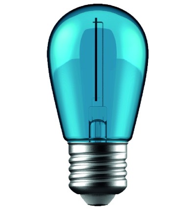 Ampoule LED E27 1W - Bleue, filament