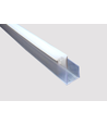 Profilé PVC 8x16 pour LED Neonflex - 1 mètre, transparent