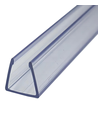 Profilé PVC 8x16 pour LED Neonflex - 1 mètre, transparent