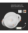 Spot LED encastrable V-Tac 30W - Trou : Ø19,5 cm, Dimensions : Ø22,5 cm, Hauteur 3,8 cm, Puce LED Samsung, 230V