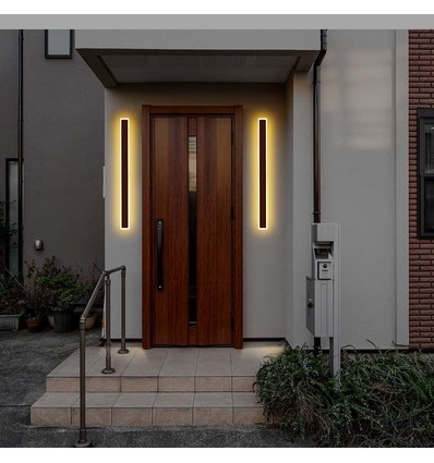 Applique murale LED couleur corten 17W - IP65 extérieur, source lumineuse incluse