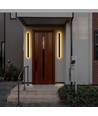 Applique murale LED couleur corten 17W - IP65 extérieur, source lumineuse incluse