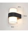 Applique murale LED Up/Down - 9W, IP65, extérieur