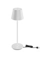 Lampe de table rechargeable V-Tac, sans fil - Blanc, lampe de table extérieure IP54, tactile dimmable, modèle mini