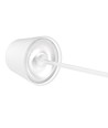 Lampe de table rechargeable V-Tac, sans fil - Blanc, lampe de table extérieure IP54, tactile dimmable, modèle mini