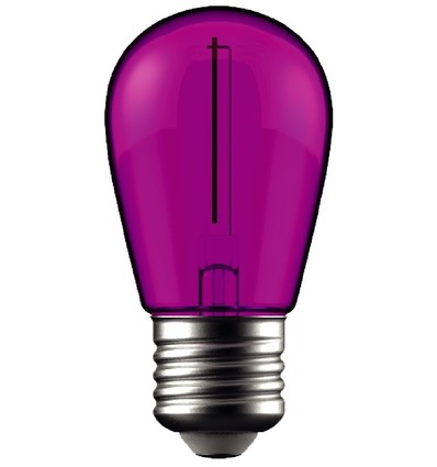 Ampoule LED E27 1W - Violet, filament