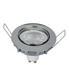 Kit Downlight MR16 ou GU10 - Sans source lumineuse, Chrome, Découpe : Ø7,4 cm, Dimensions : Ø8,2 cm